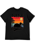Turtle Whisperer Graphic Tee - Sunset Design