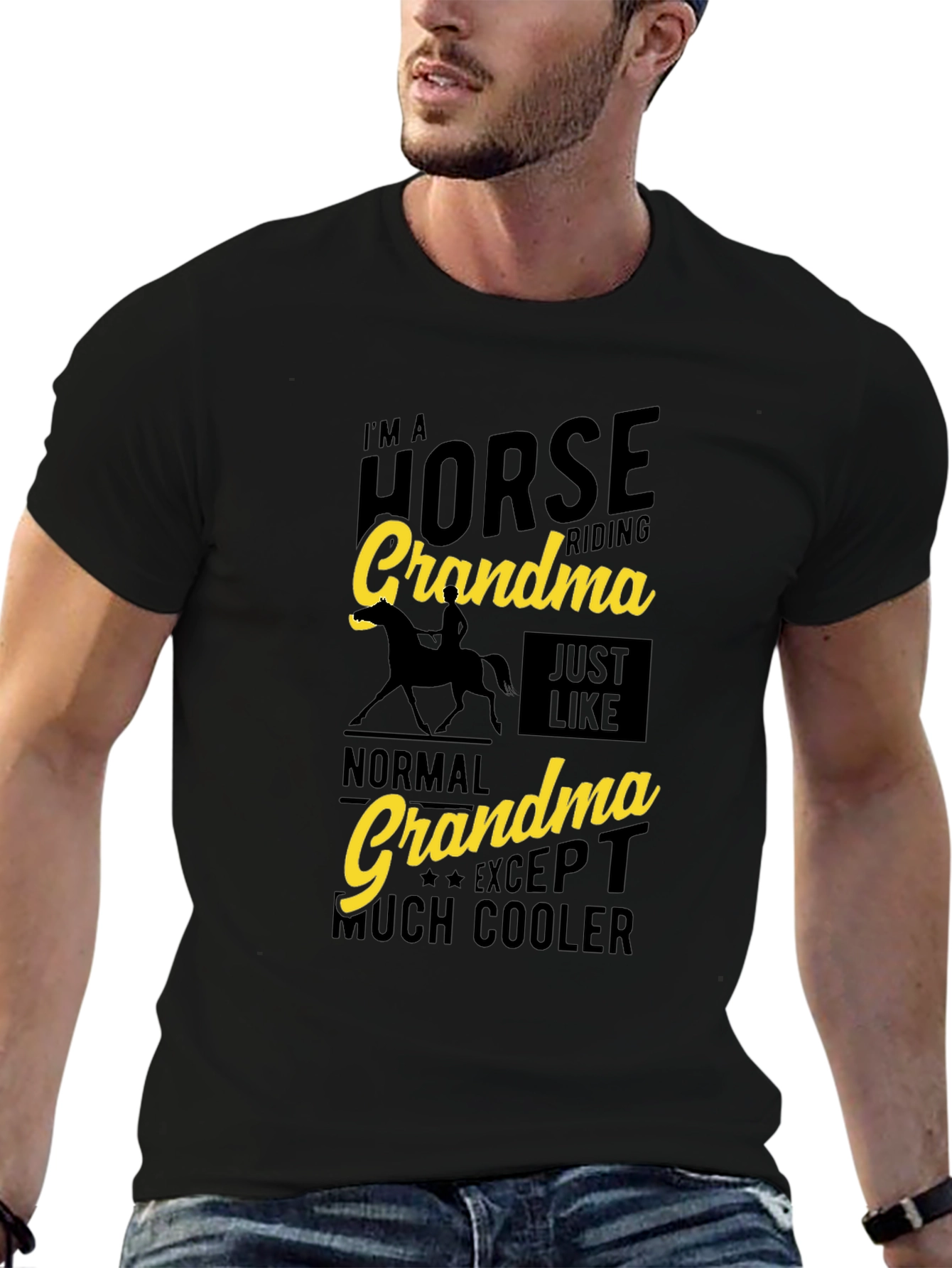 Horse Riding Grandma T-Shirt - Cooler Than Normal!