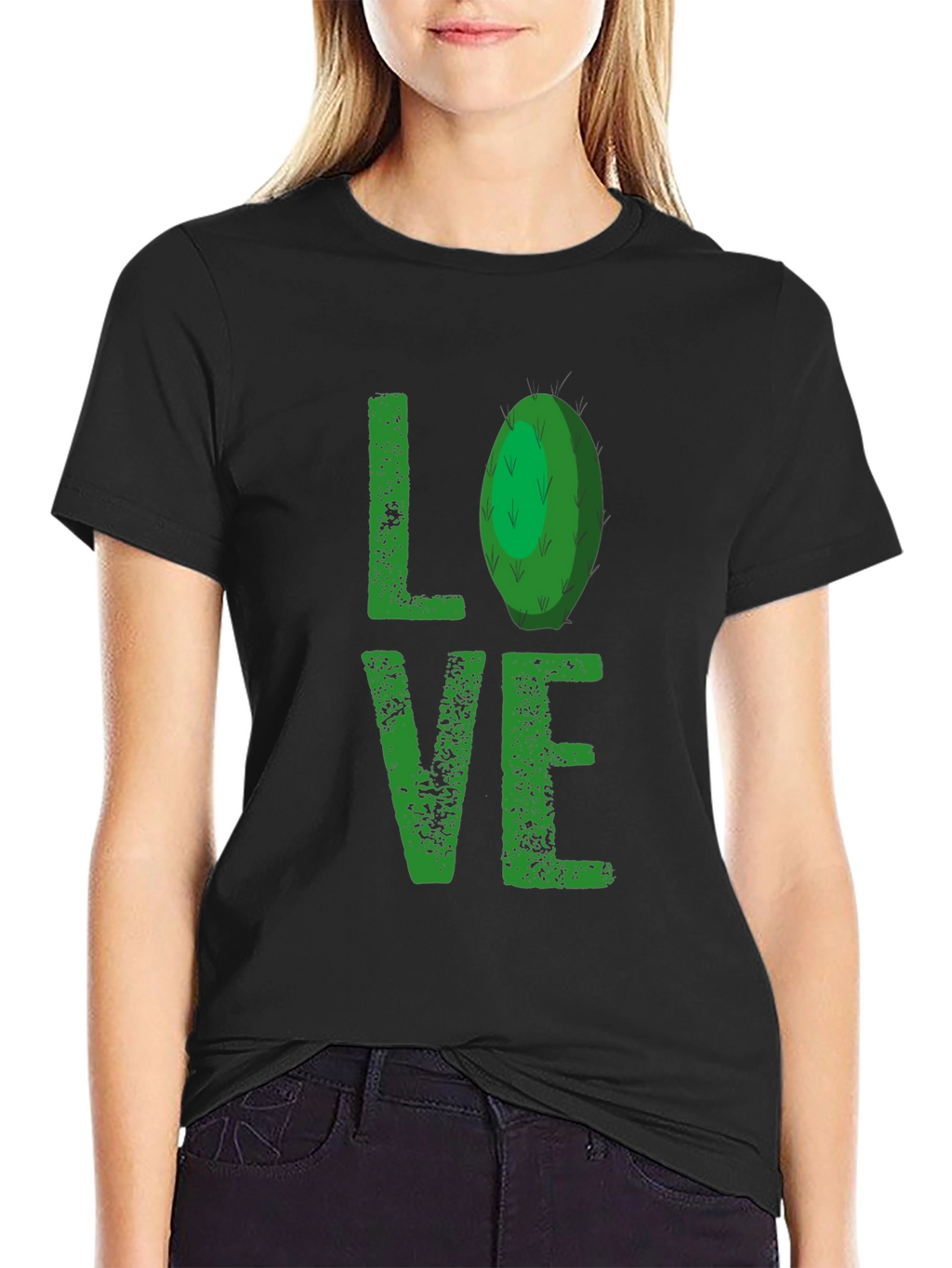 Cactus Love T-Shirt - Green Print