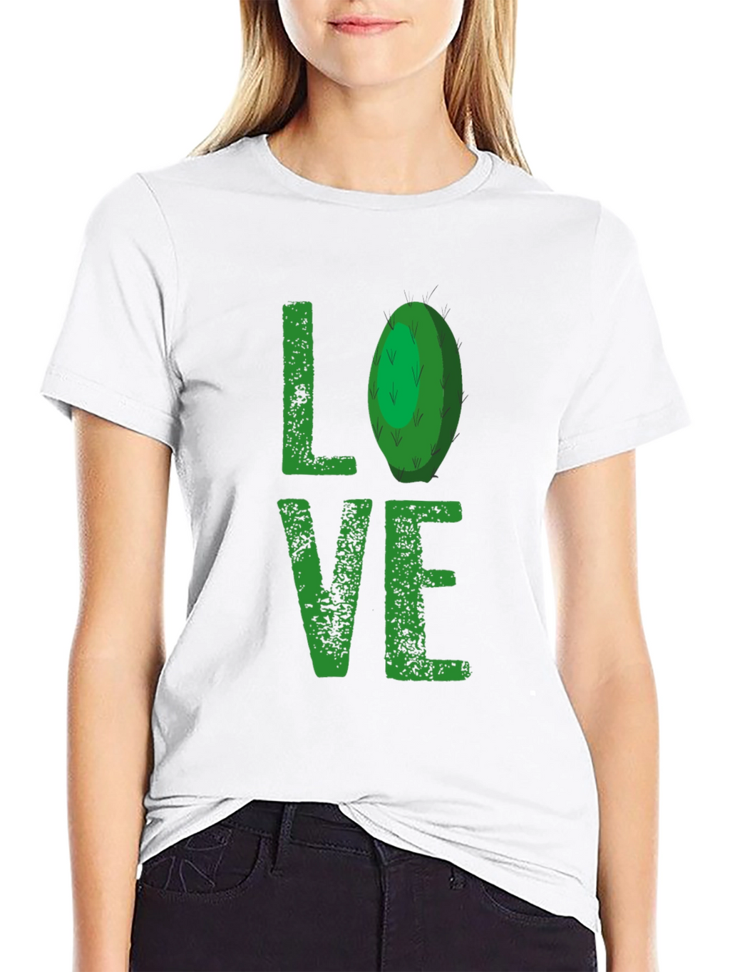 Cactus Love T-Shirt - Green Print