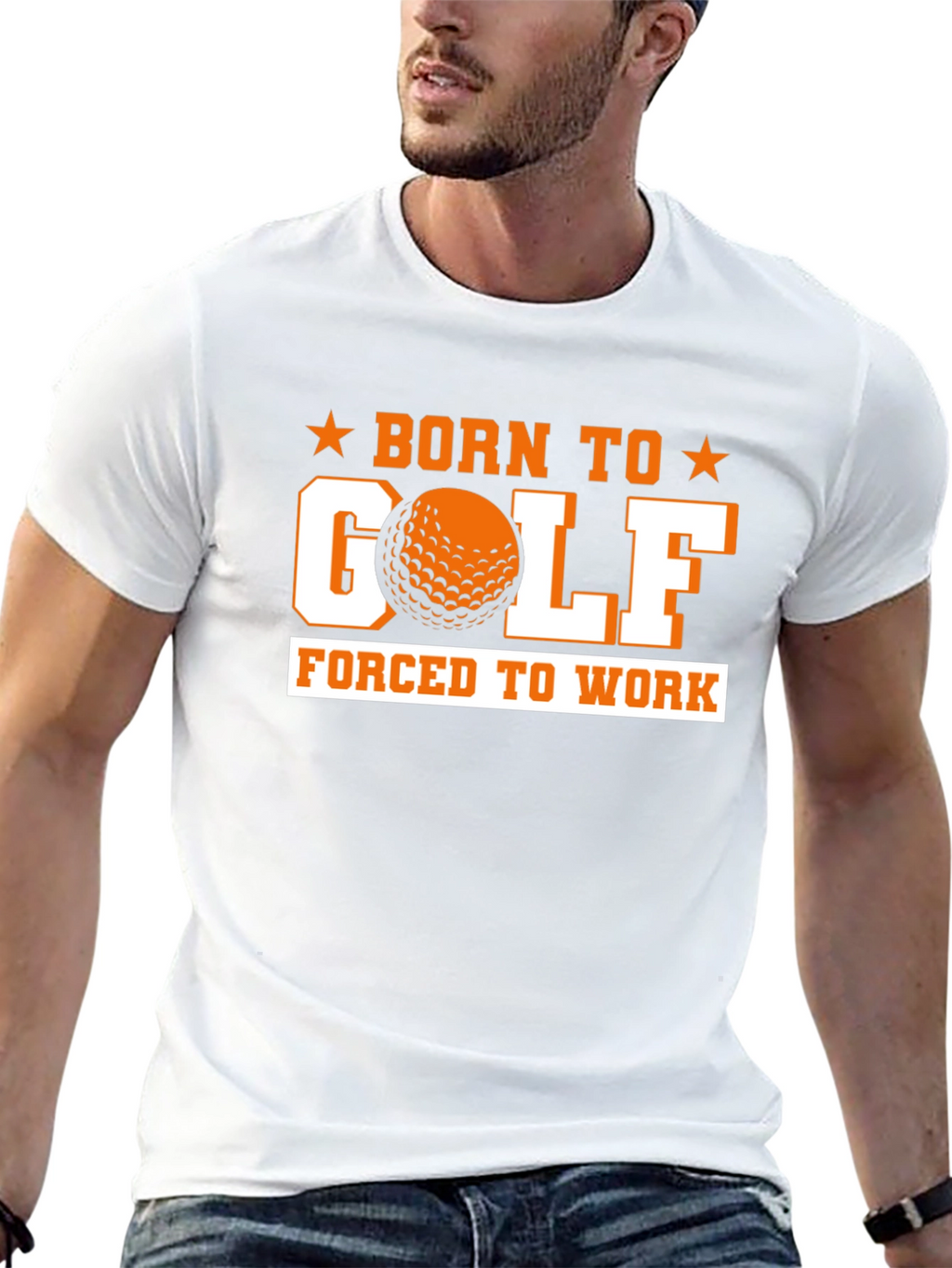 Born to Golf Black Graphic Tee