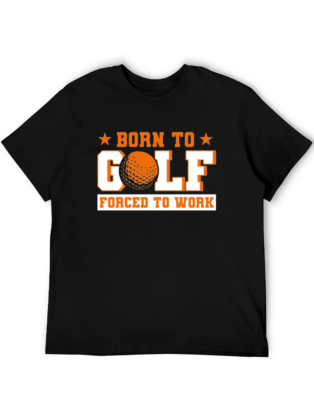 Born to Golf Black Graphic Tee