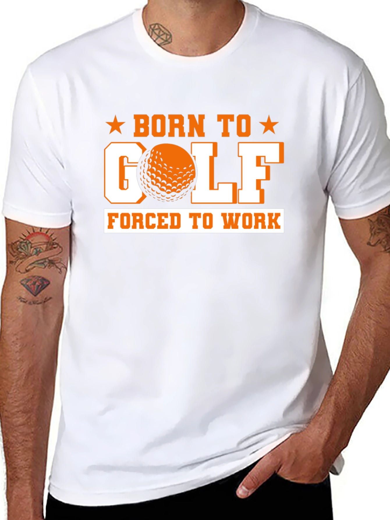 Born to Golf Black Graphic Tee