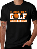Born to Golf Black Graphic Tee