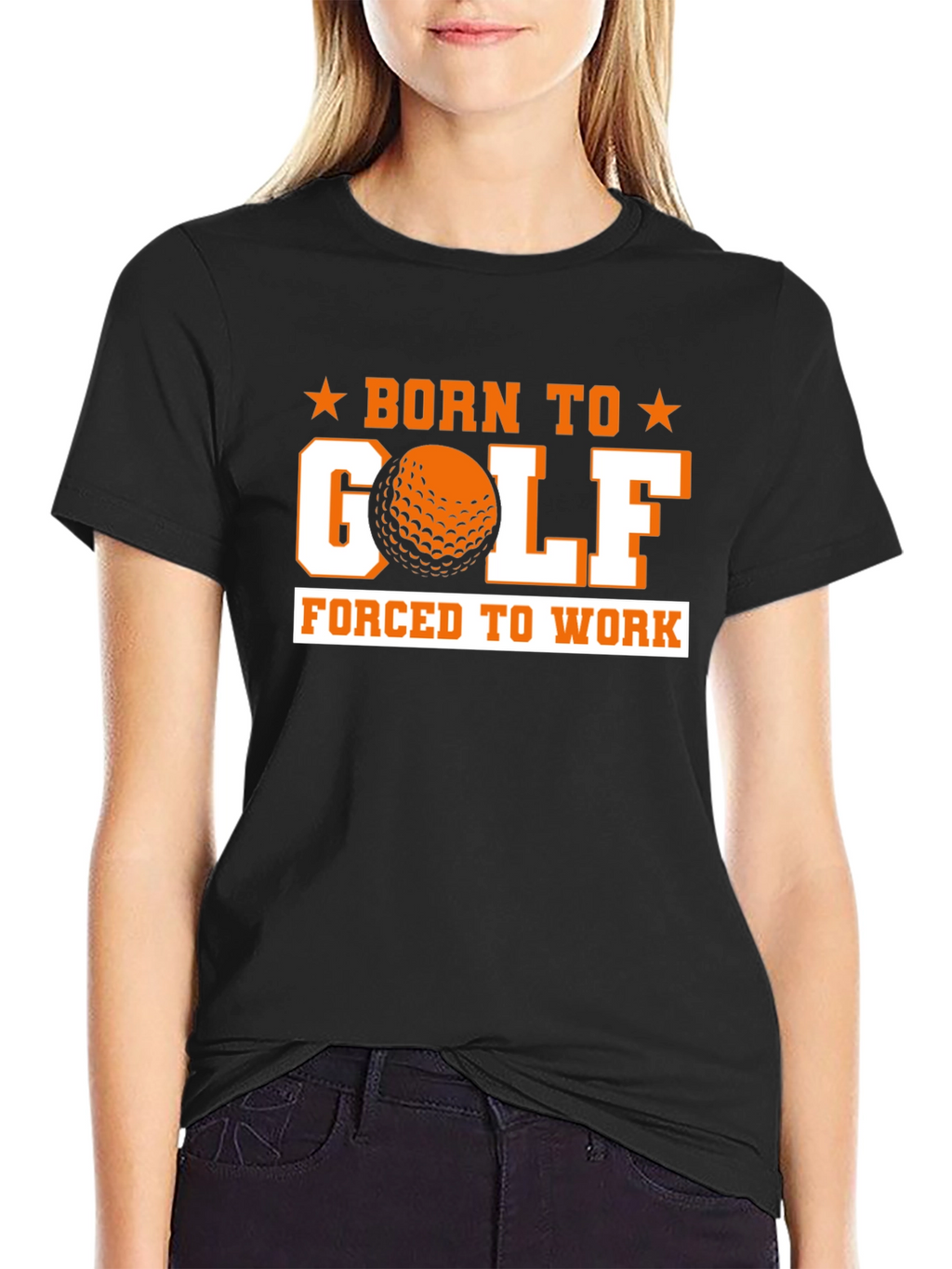 Born to Golf Black Graphic Tee