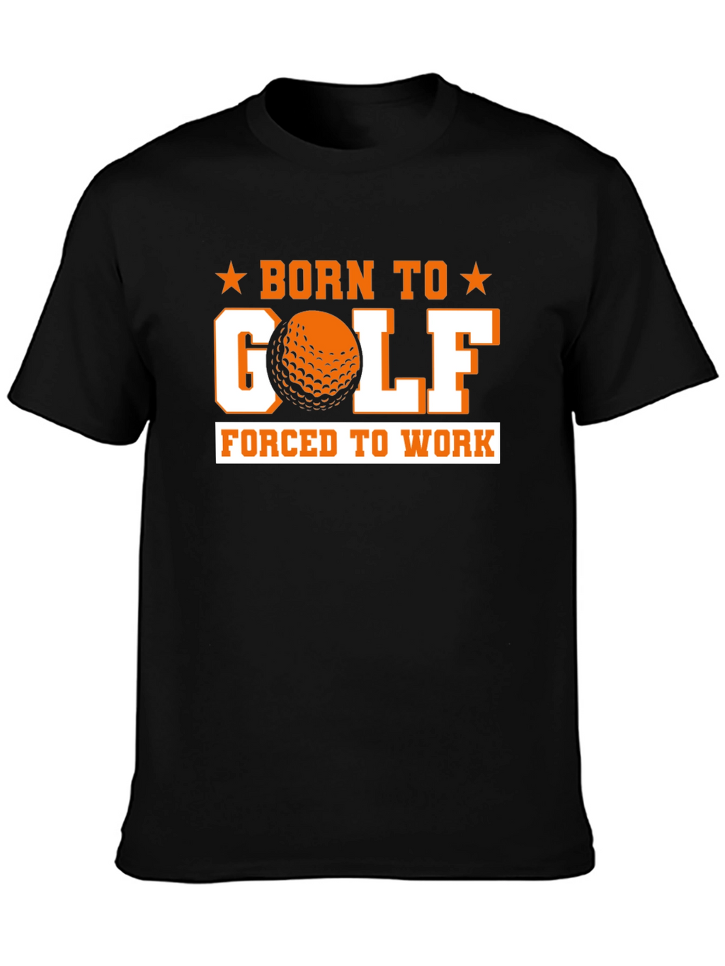 Born to Golf Black Graphic Tee