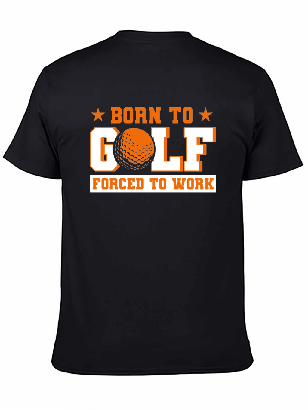Born to Golf Black Graphic Tee