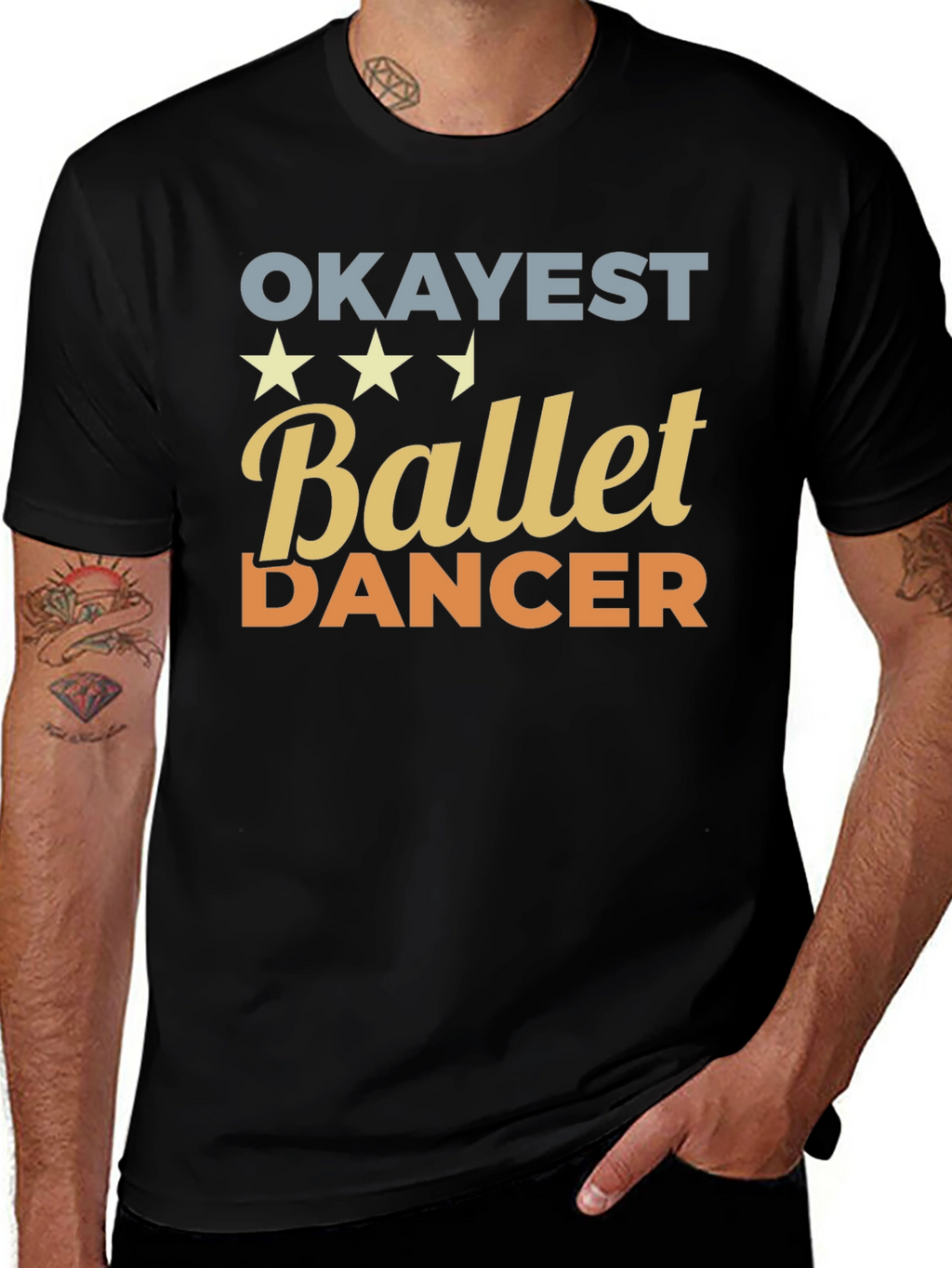 Okayest Ballet Dancer T-Shirt - Funny Dance Tee