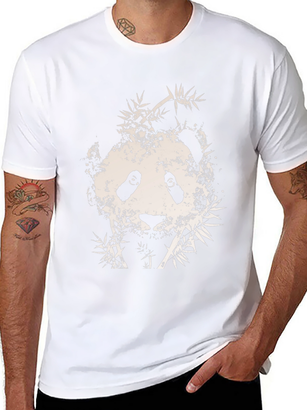 Panda Graphic Black T-Shirt