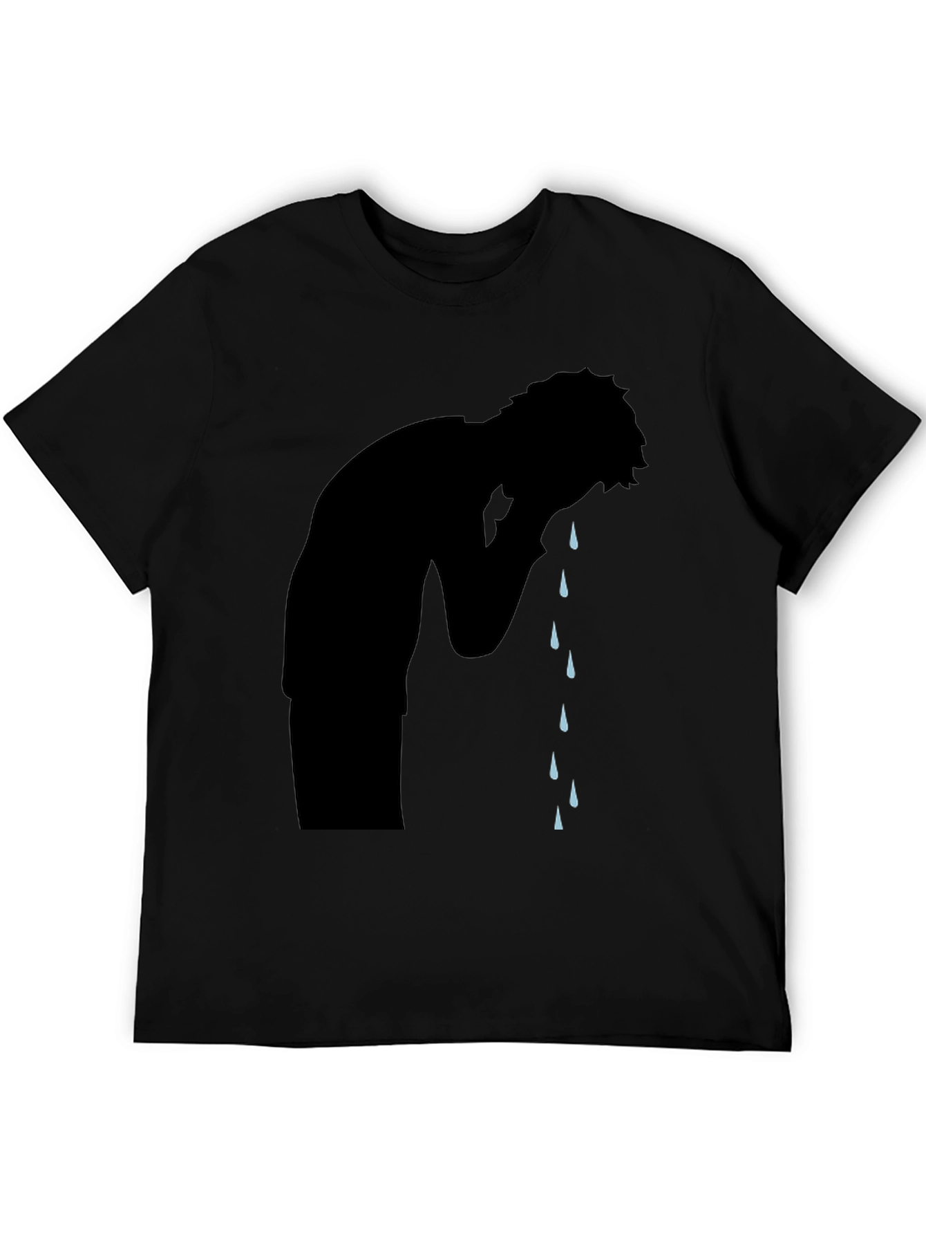 Emotional Silhouette Graphic T-Shirt