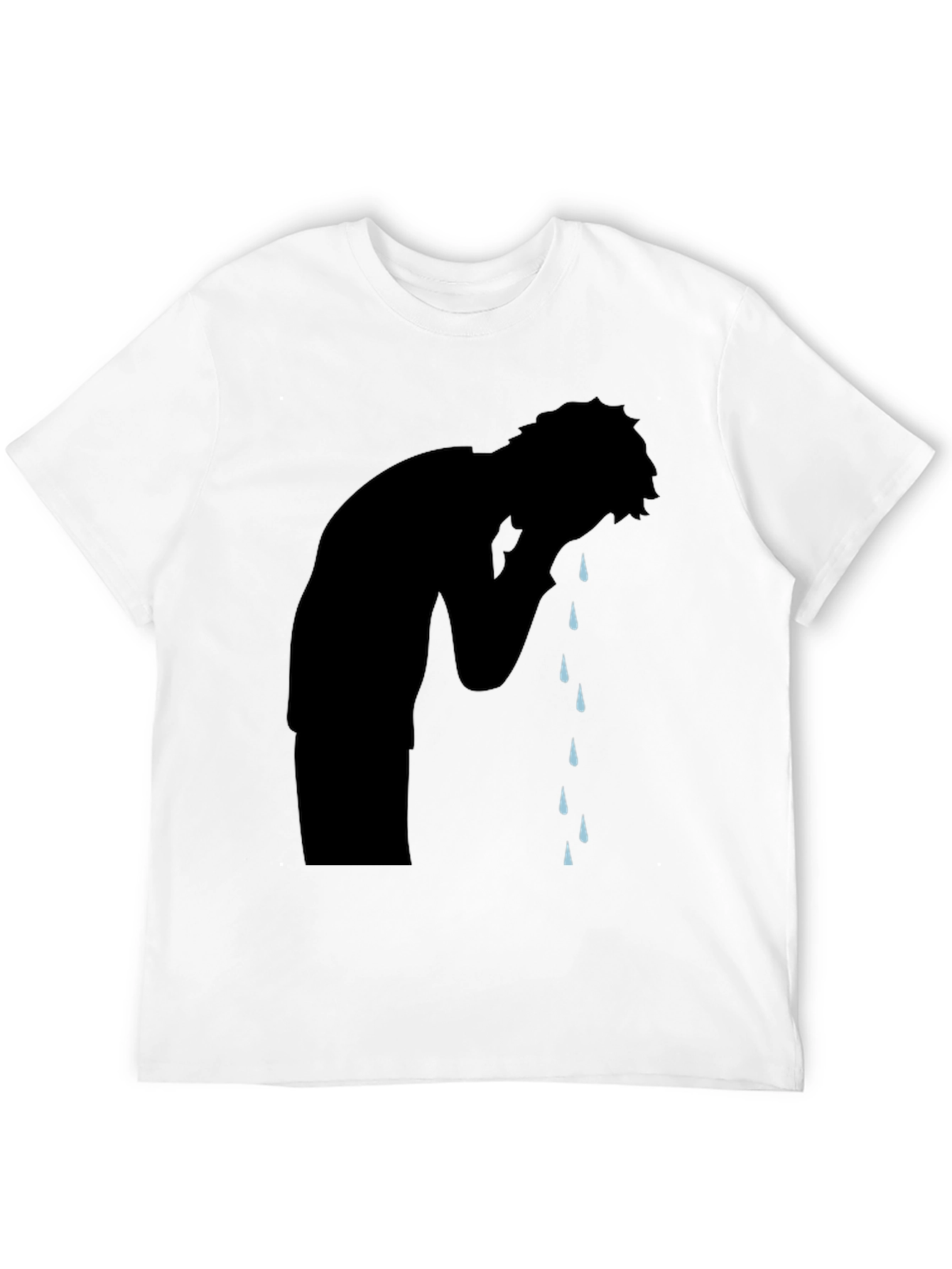 Emotional Silhouette Graphic T-Shirt