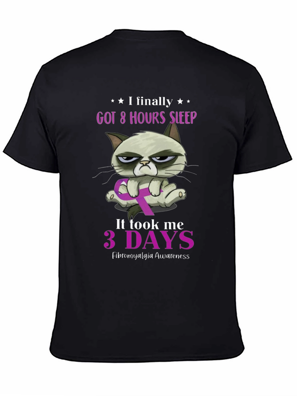 Fibromyalgia Awareness Grumpy Cat T-Shirt