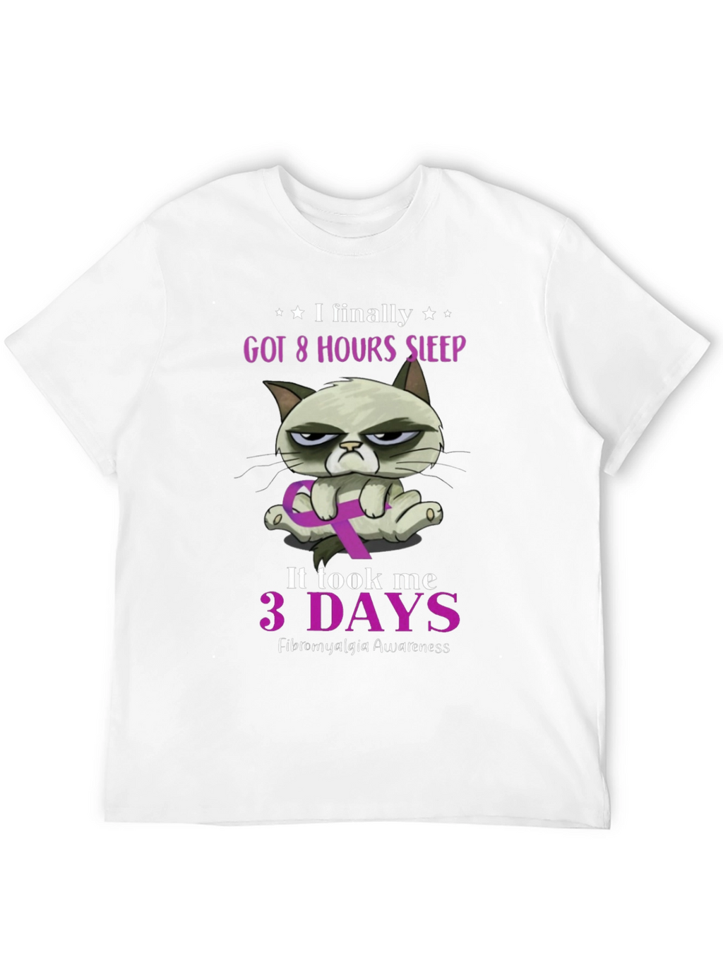 Fibromyalgia Awareness Grumpy Cat T-Shirt