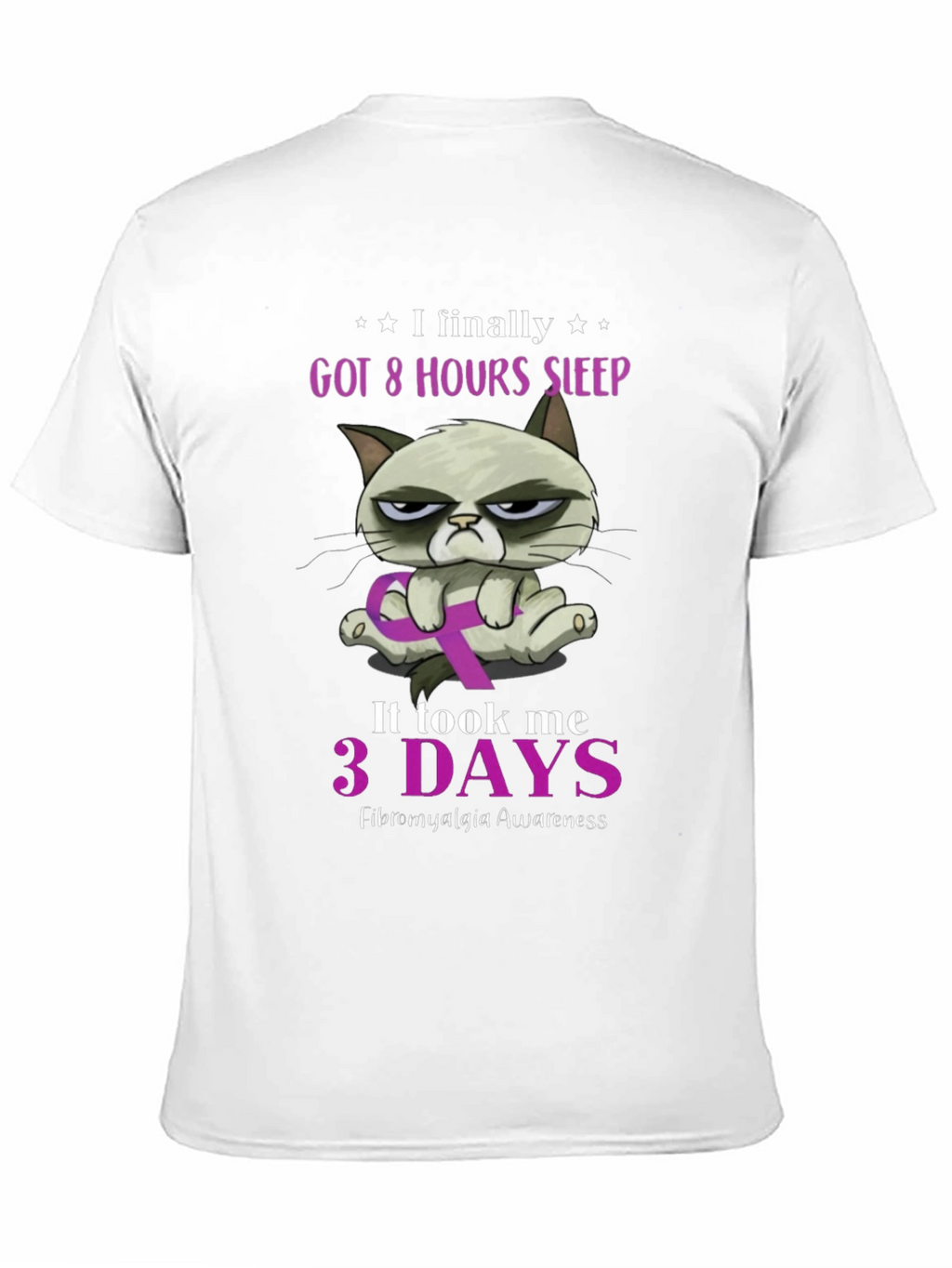 Fibromyalgia Awareness Grumpy Cat T-Shirt