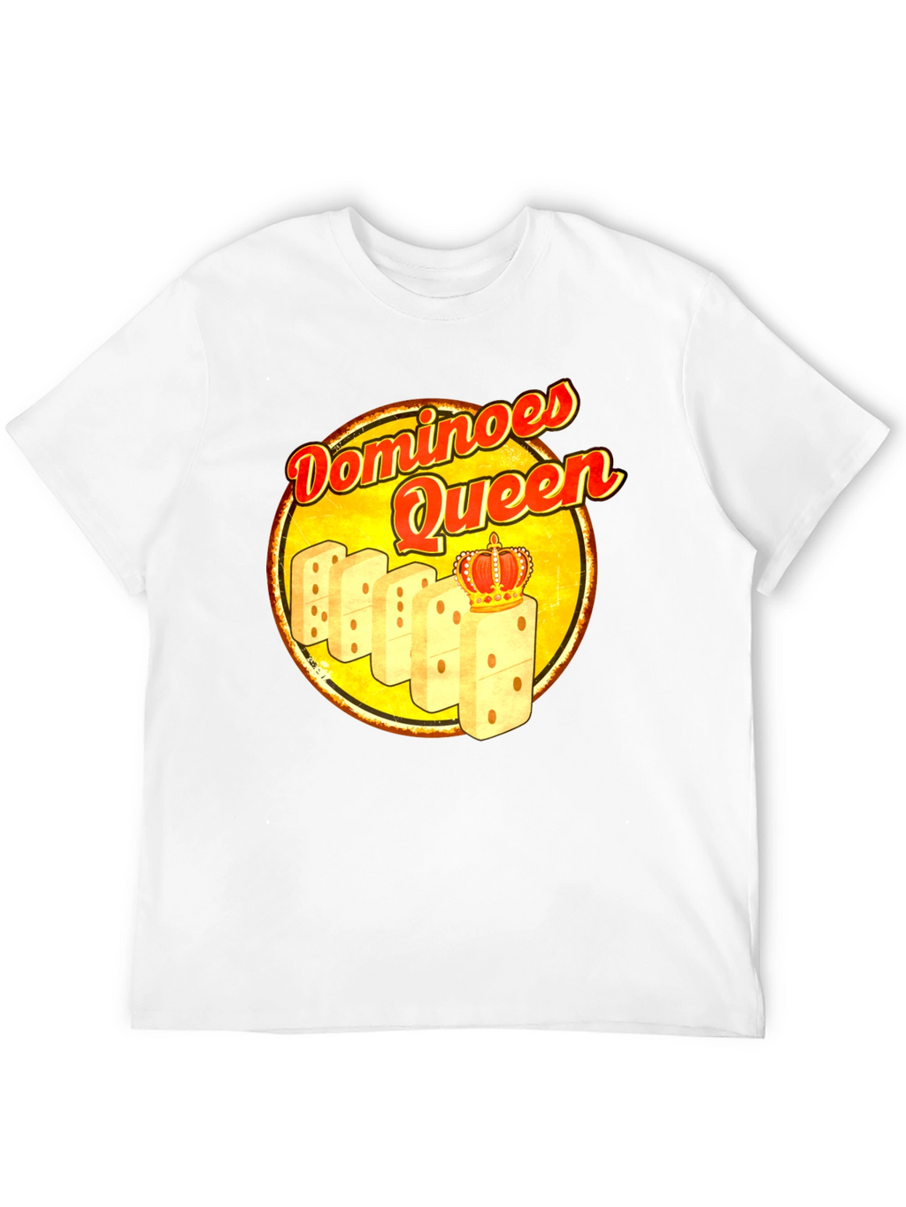 Dominoes Queen T-Shirt - Novelty Graphic Tee