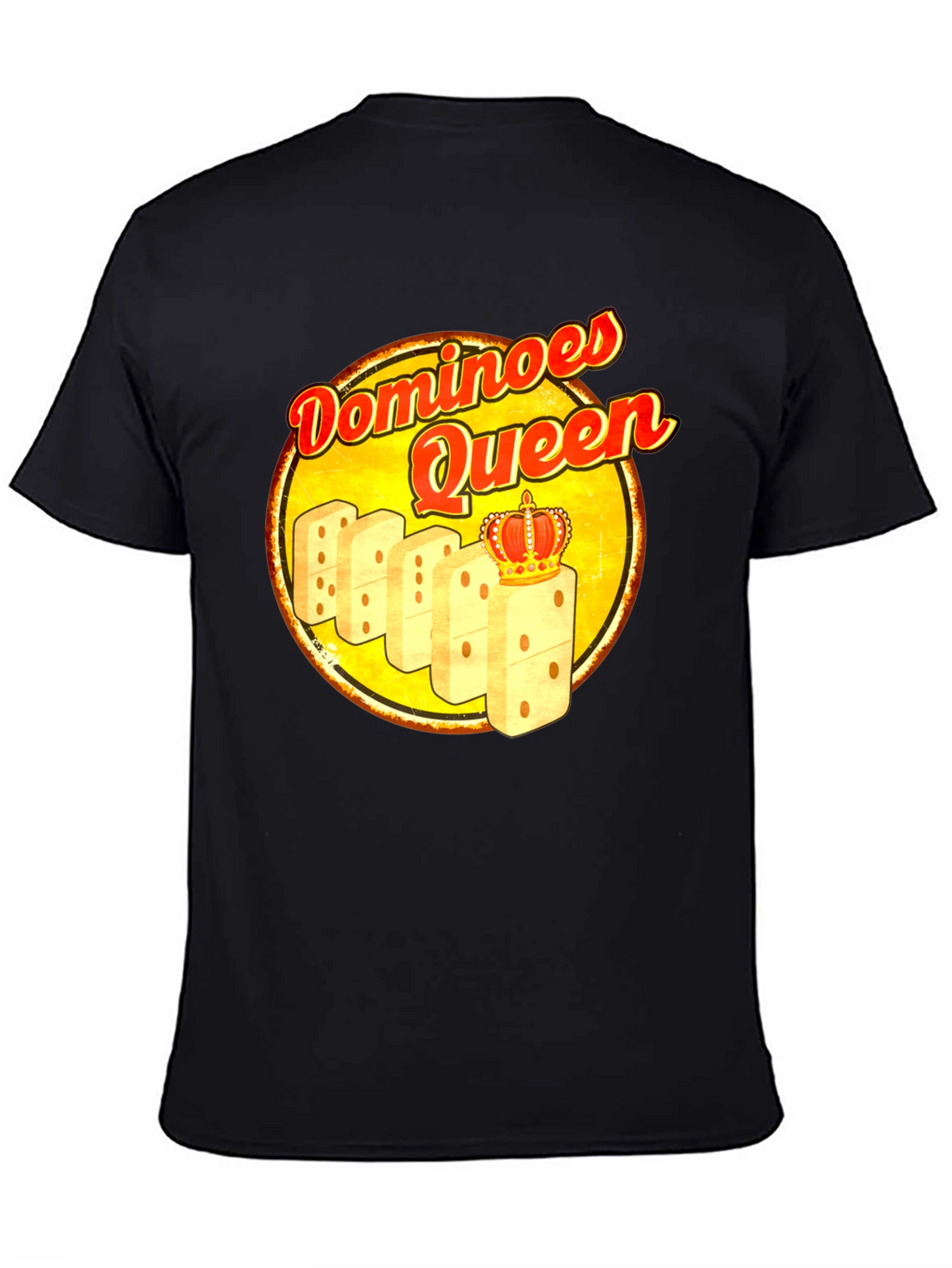 Dominoes Queen T-Shirt - Novelty Graphic Tee