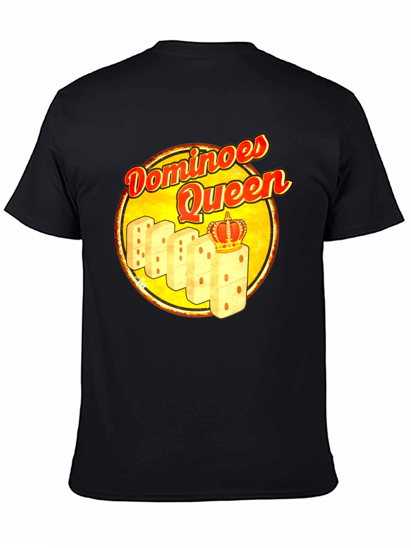 Dominoes Queen T-Shirt - Novelty Graphic Tee
