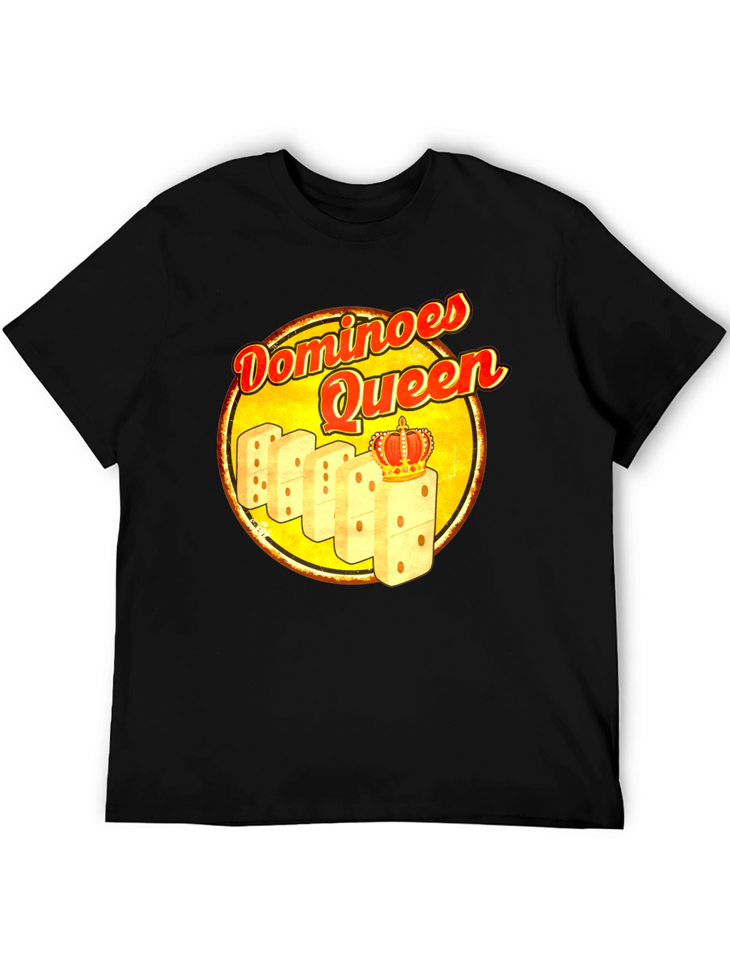 Dominoes Queen T-Shirt - Novelty Graphic Tee