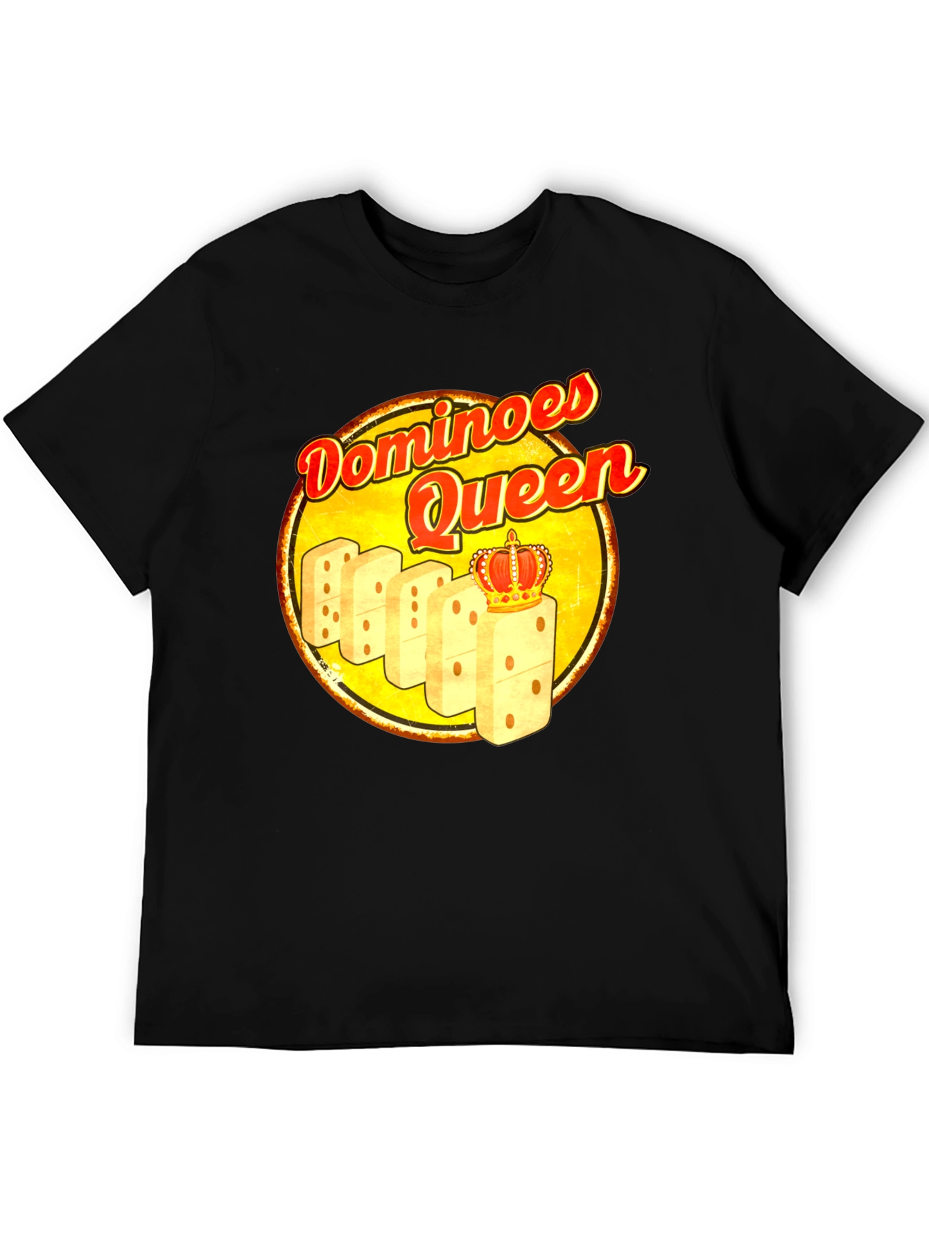 Dominoes Queen T-Shirt - Novelty Graphic Tee
