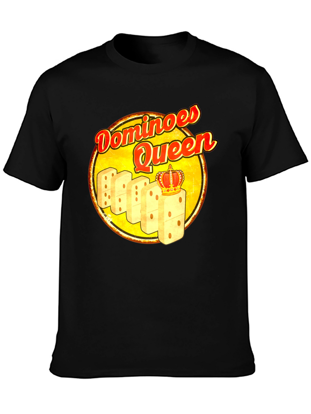 Dominoes Queen T-Shirt - Novelty Graphic Tee