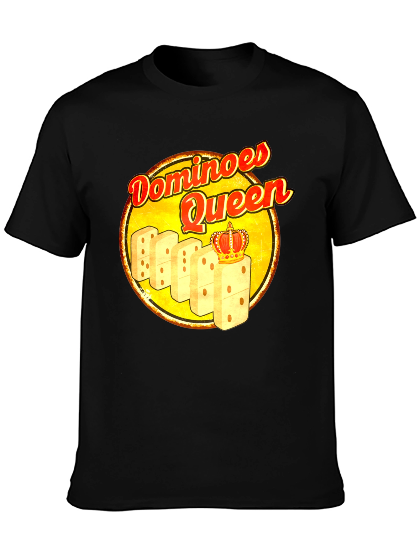 Dominoes Queen T-Shirt - Novelty Graphic Tee