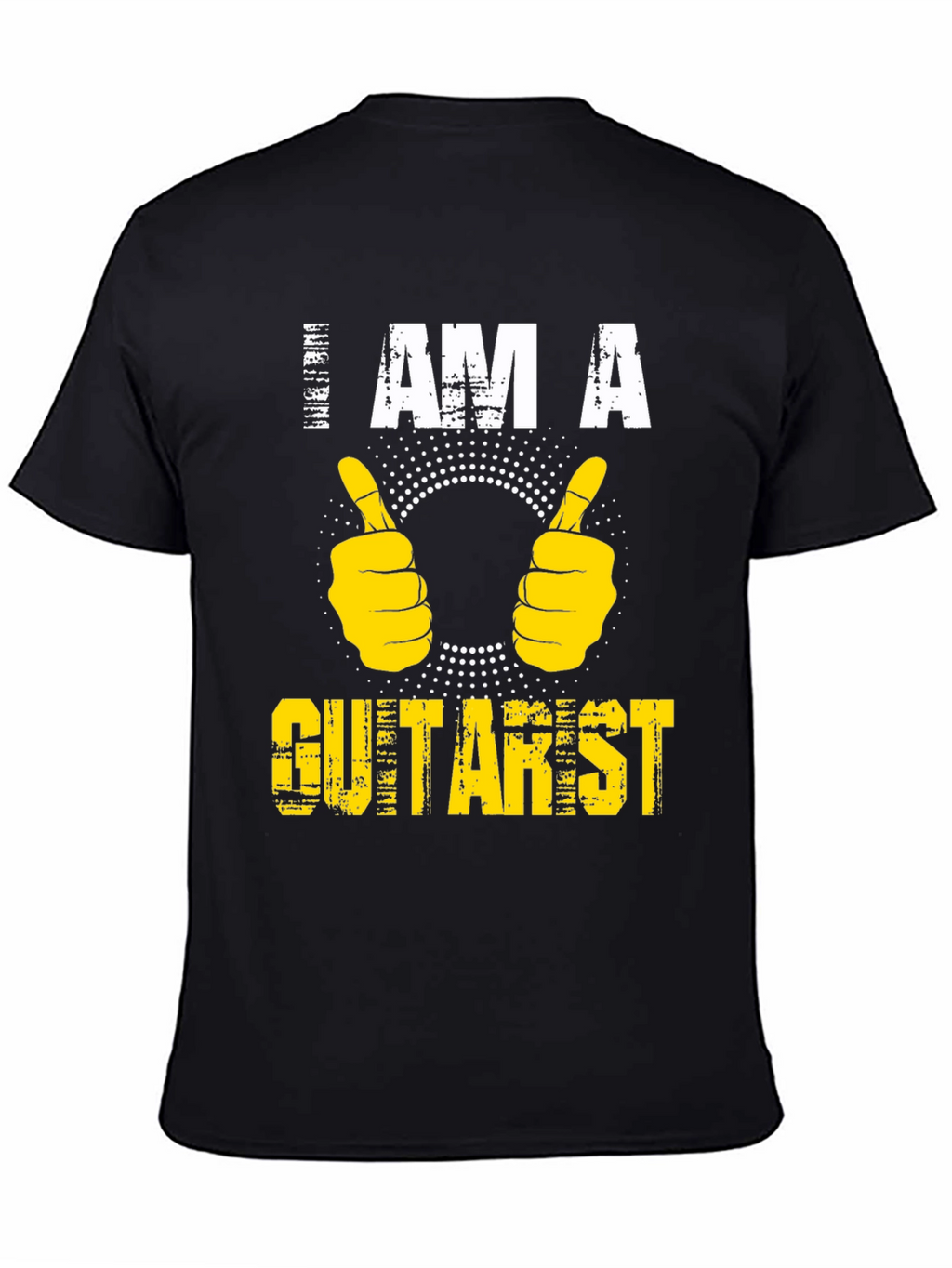 I Am A Guitarist Graphic T-Shirt - Black