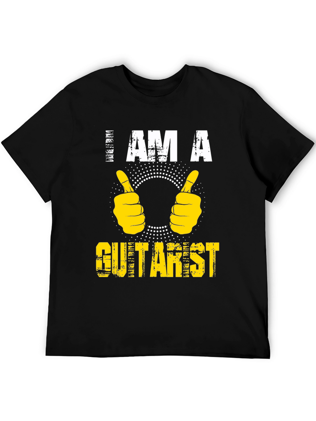 I Am A Guitarist Graphic T-Shirt - Black