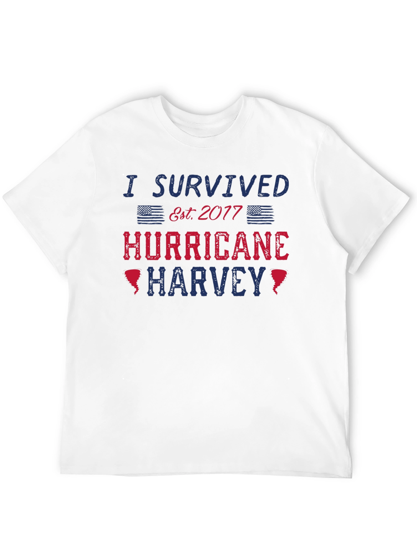 I Survived Hurricane Harvey Black T-Shirt