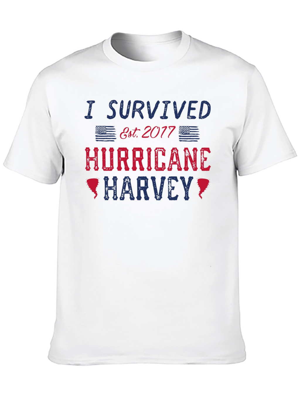 I Survived Hurricane Harvey Black T-Shirt
