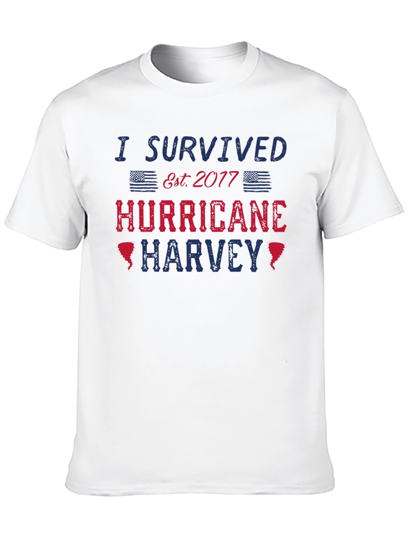 I Survived Hurricane Harvey Black T-Shirt