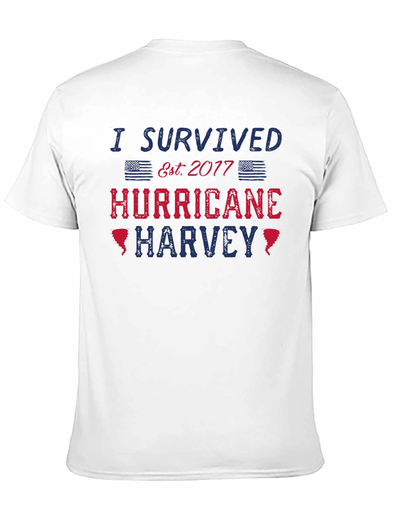 I Survived Hurricane Harvey Black T-Shirt