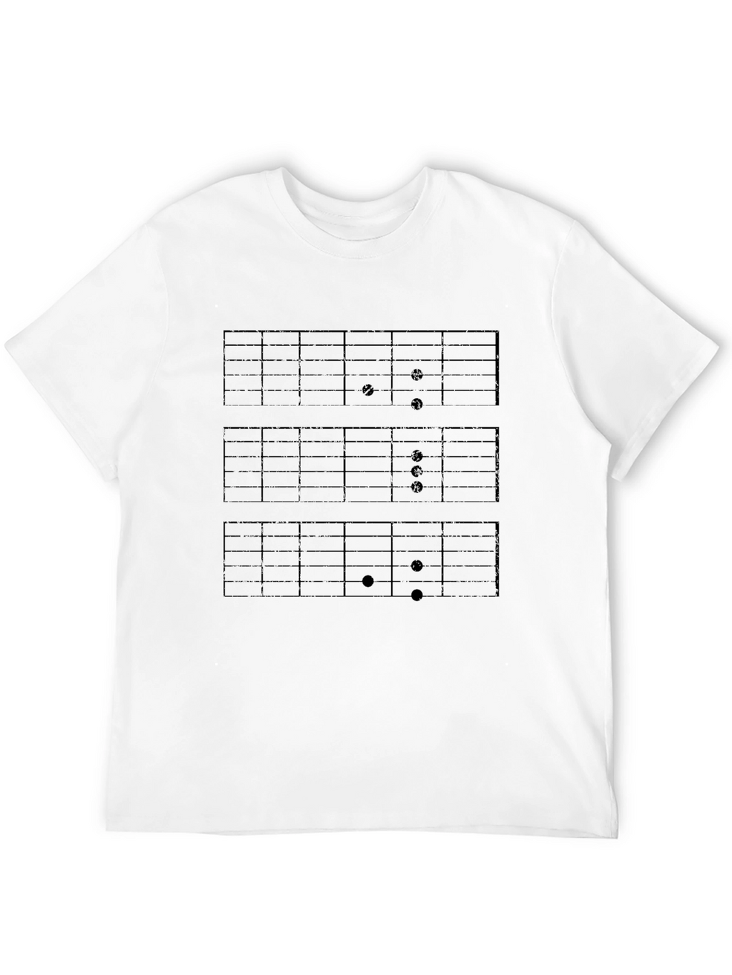 Guitar Chord Chart Black T-Shirt