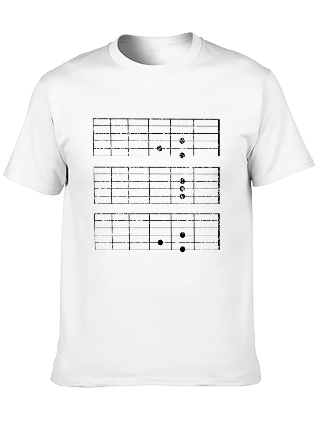 Guitar Chord Chart Black T-Shirt