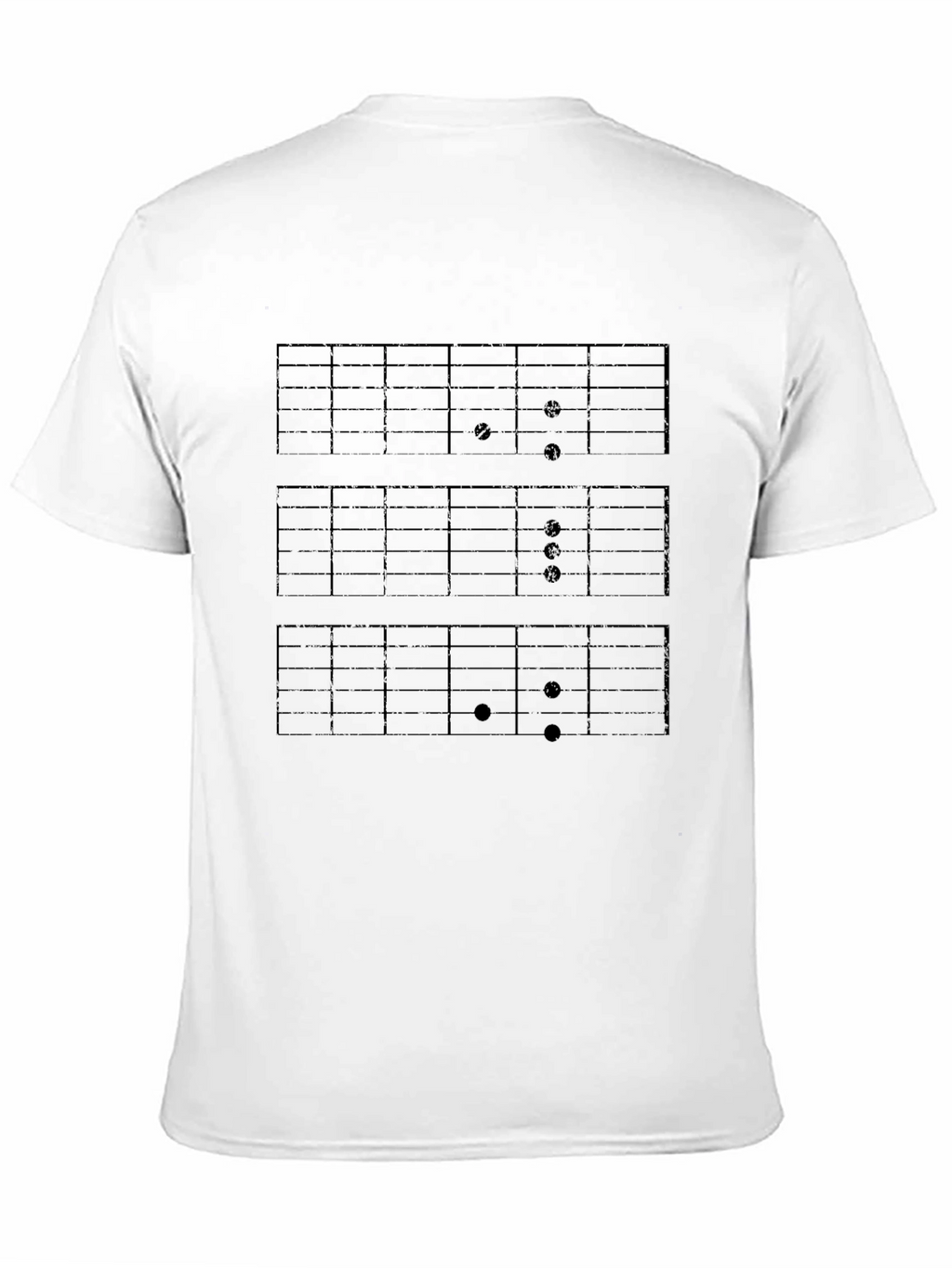 Guitar Chord Chart Black T-Shirt