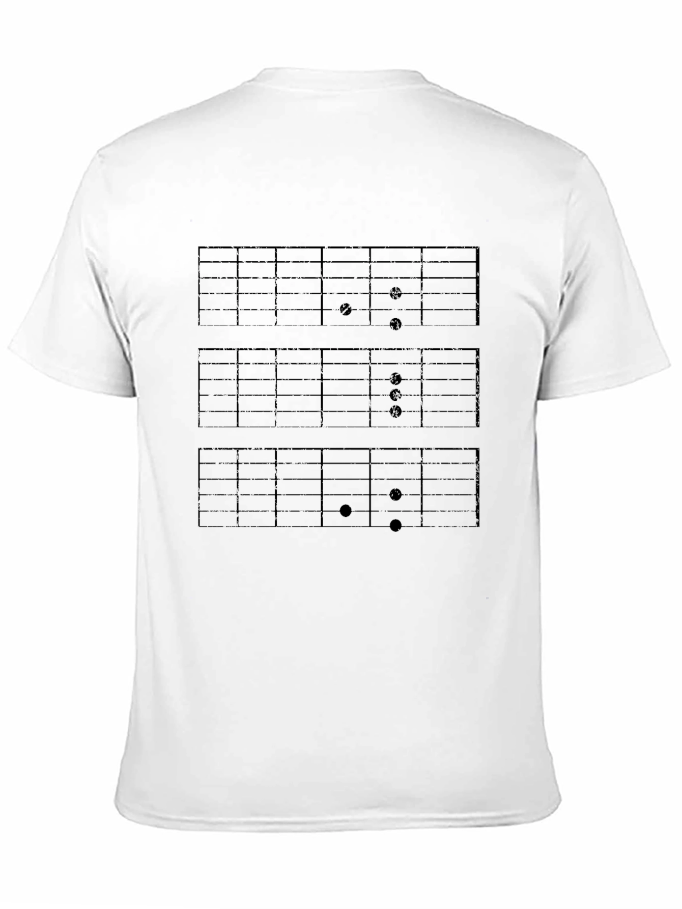 Guitar Chord Chart Black T-Shirt