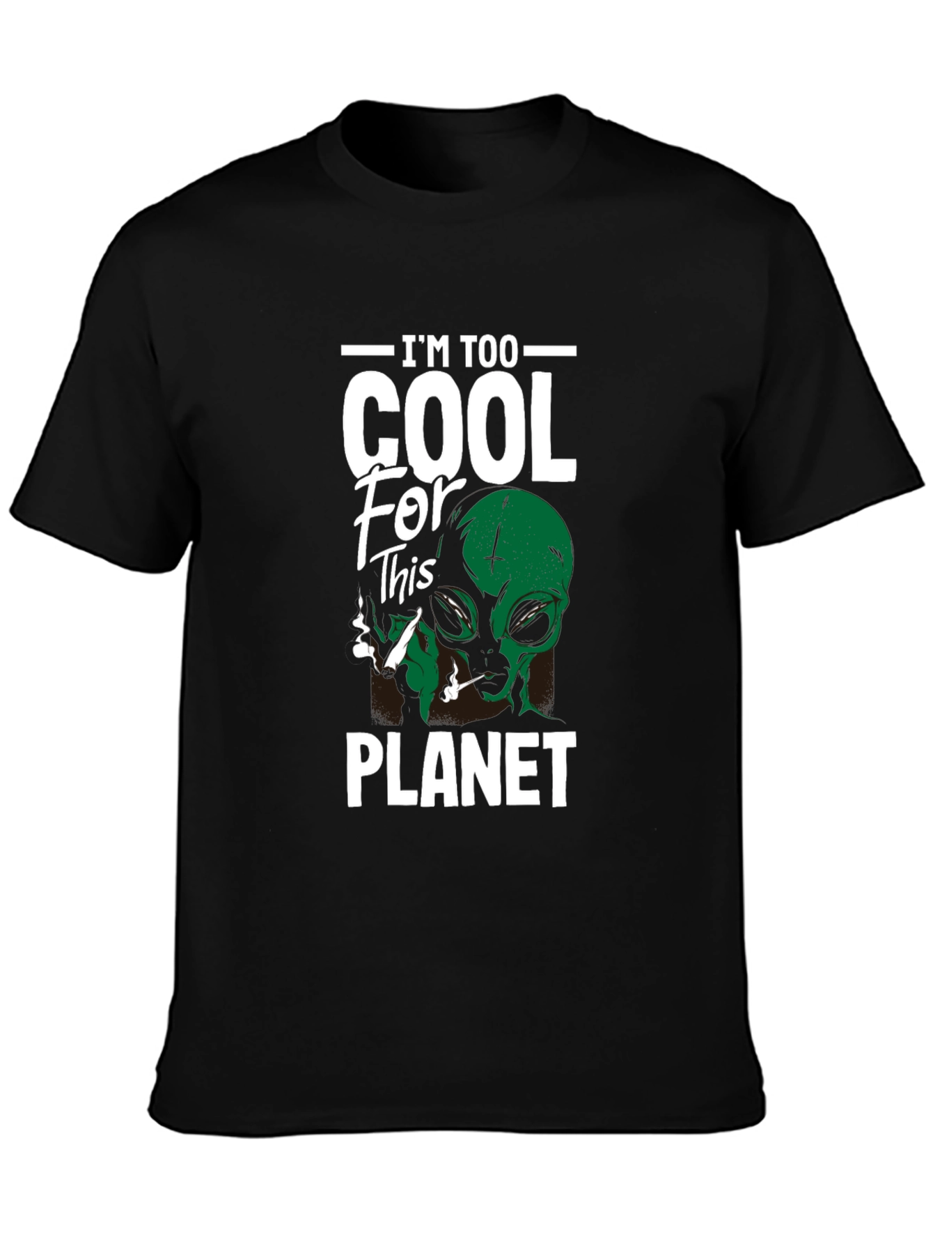 Im Too Cool Alien Graphic T-Shirt