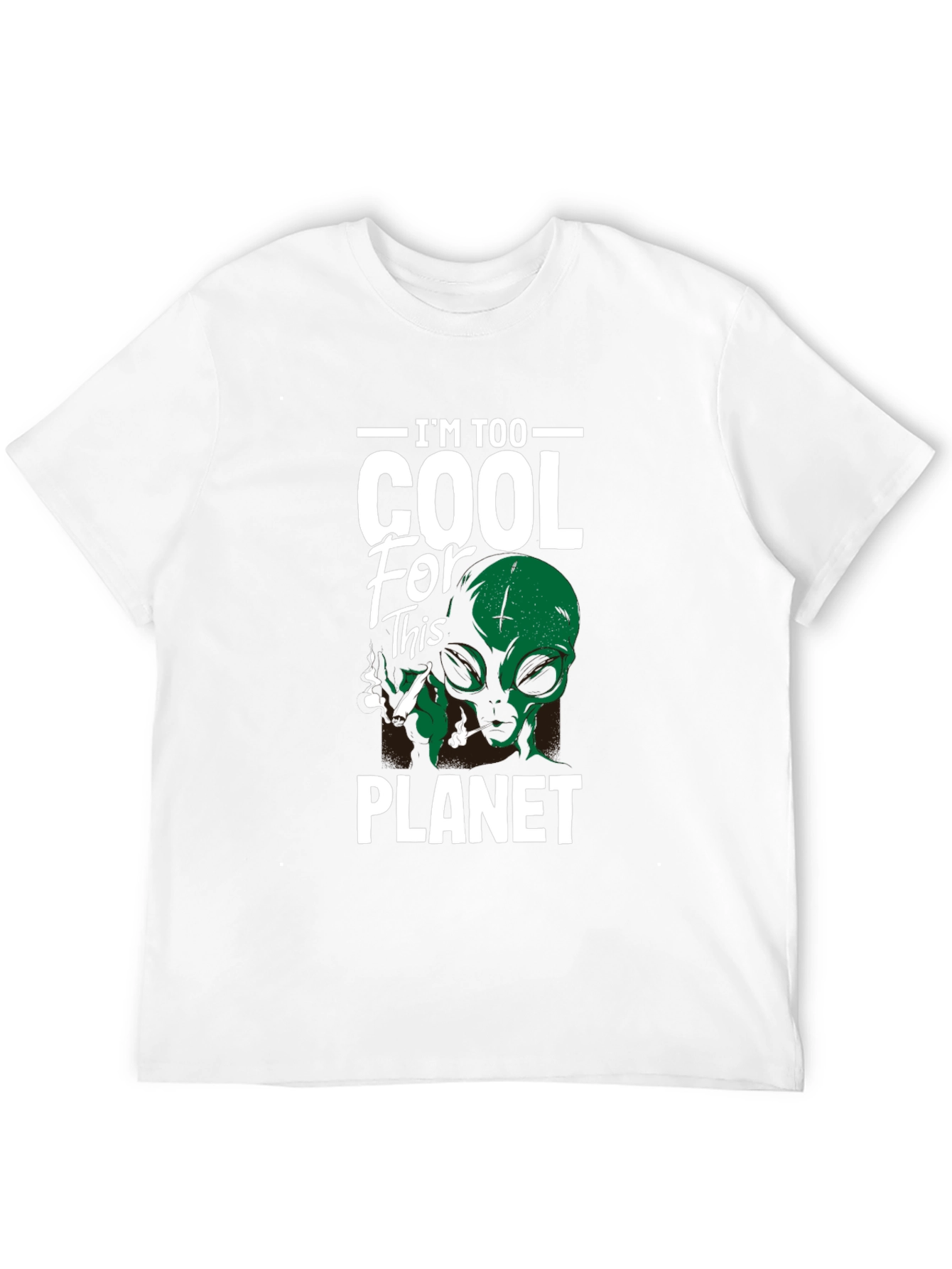 Im Too Cool Alien Graphic T-Shirt