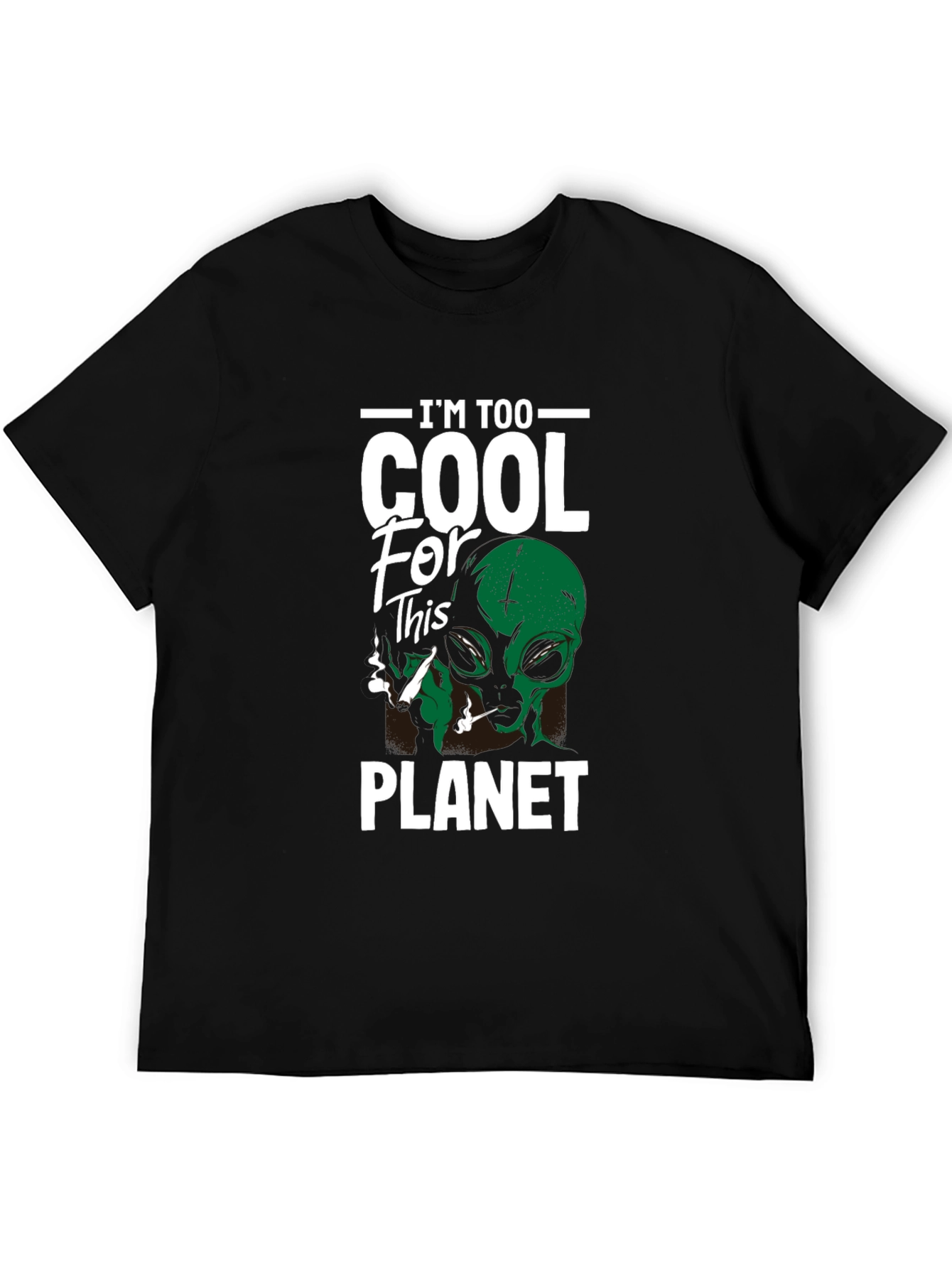 Im Too Cool Alien Graphic T-Shirt