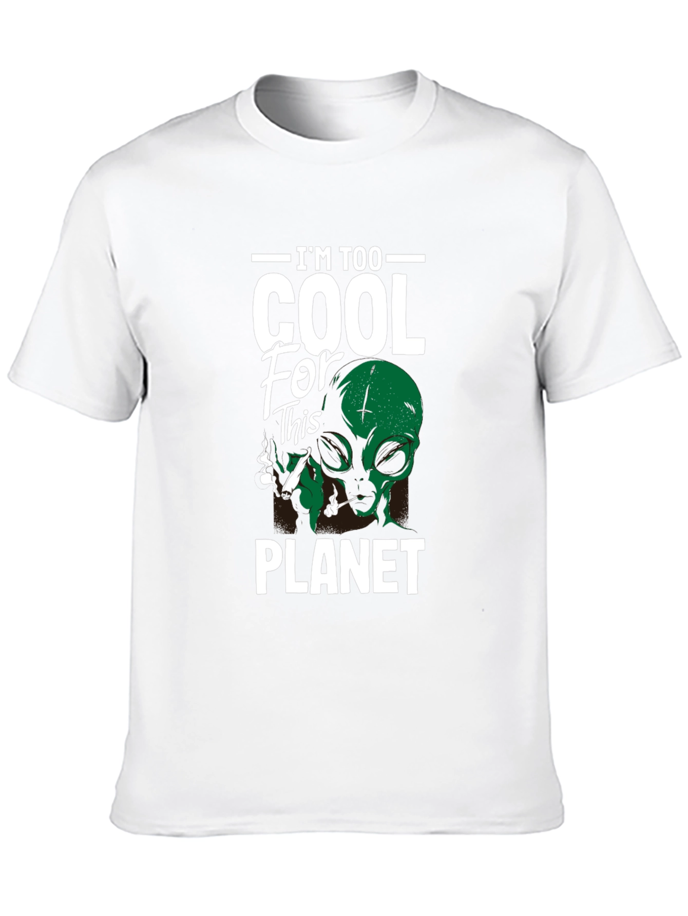 Im Too Cool Alien Graphic T-Shirt