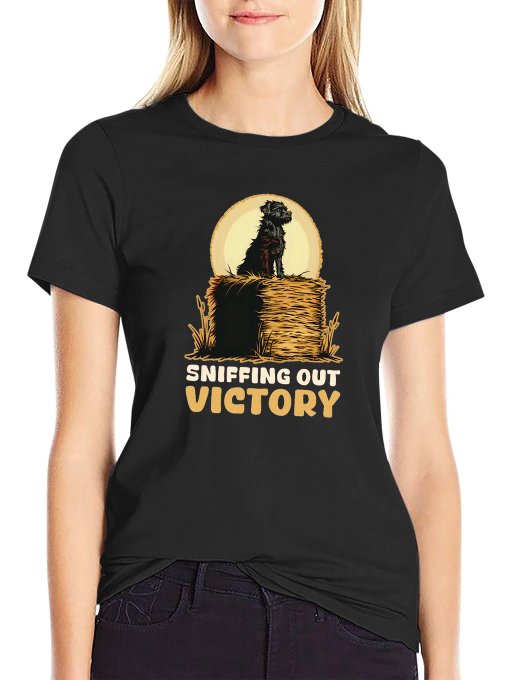 Sniffing Out Victory Dog Graphic T-Shirt