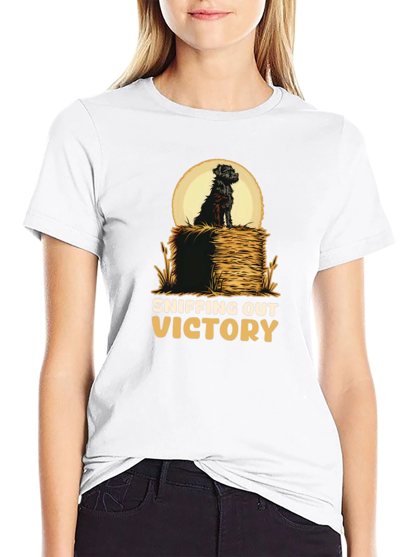 Sniffing Out Victory Dog Graphic T-Shirt