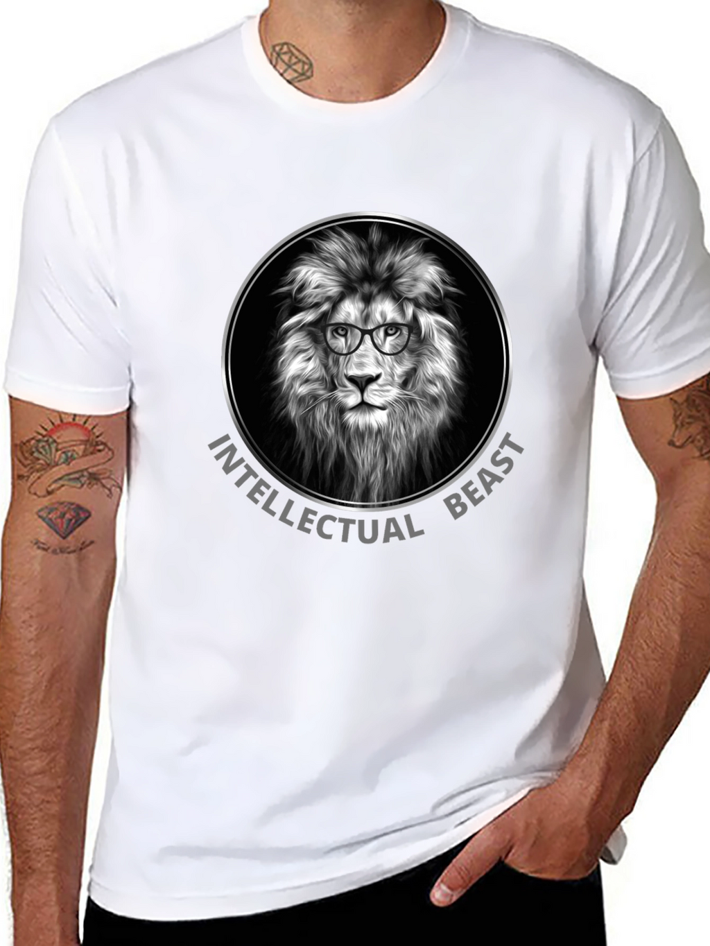 Intellectual Beast Lion Graphic Tee