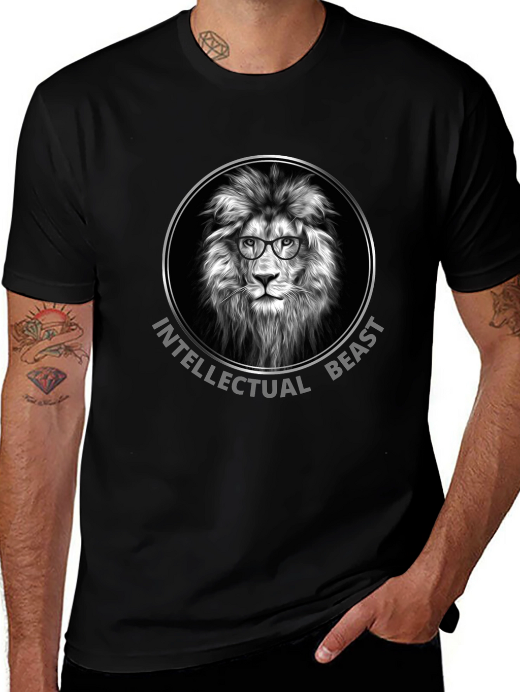 Intellectual Beast Lion Graphic Tee