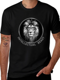 Intellectual Beast Lion Graphic Tee