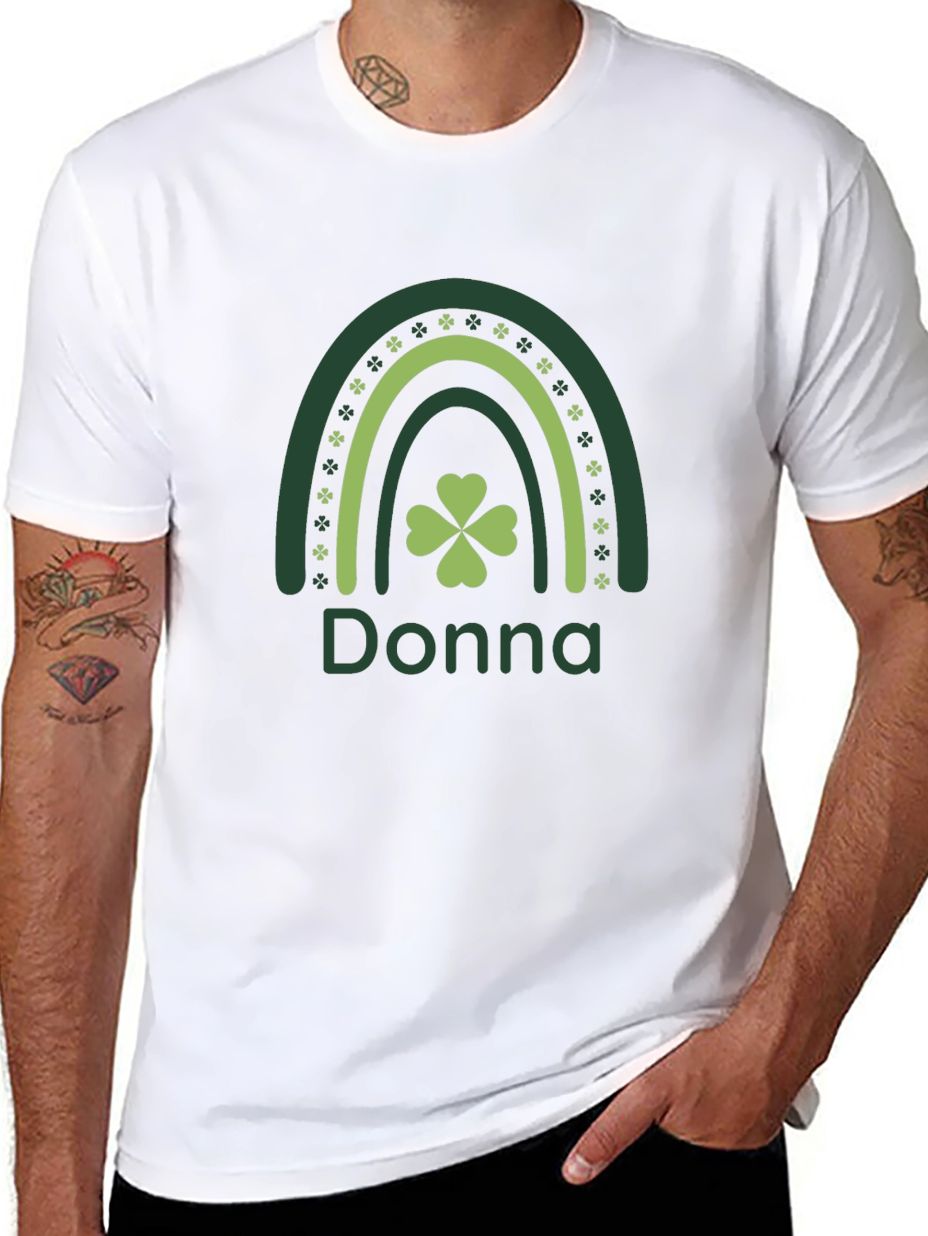 St. Patricks Day Personalized Rainbow T-Shirt