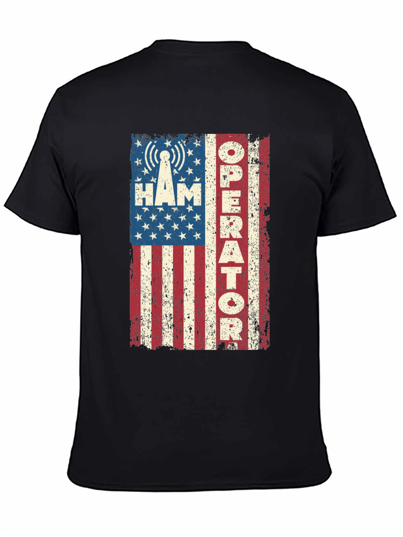 Ham Radio Operator American Flag T-Shirt