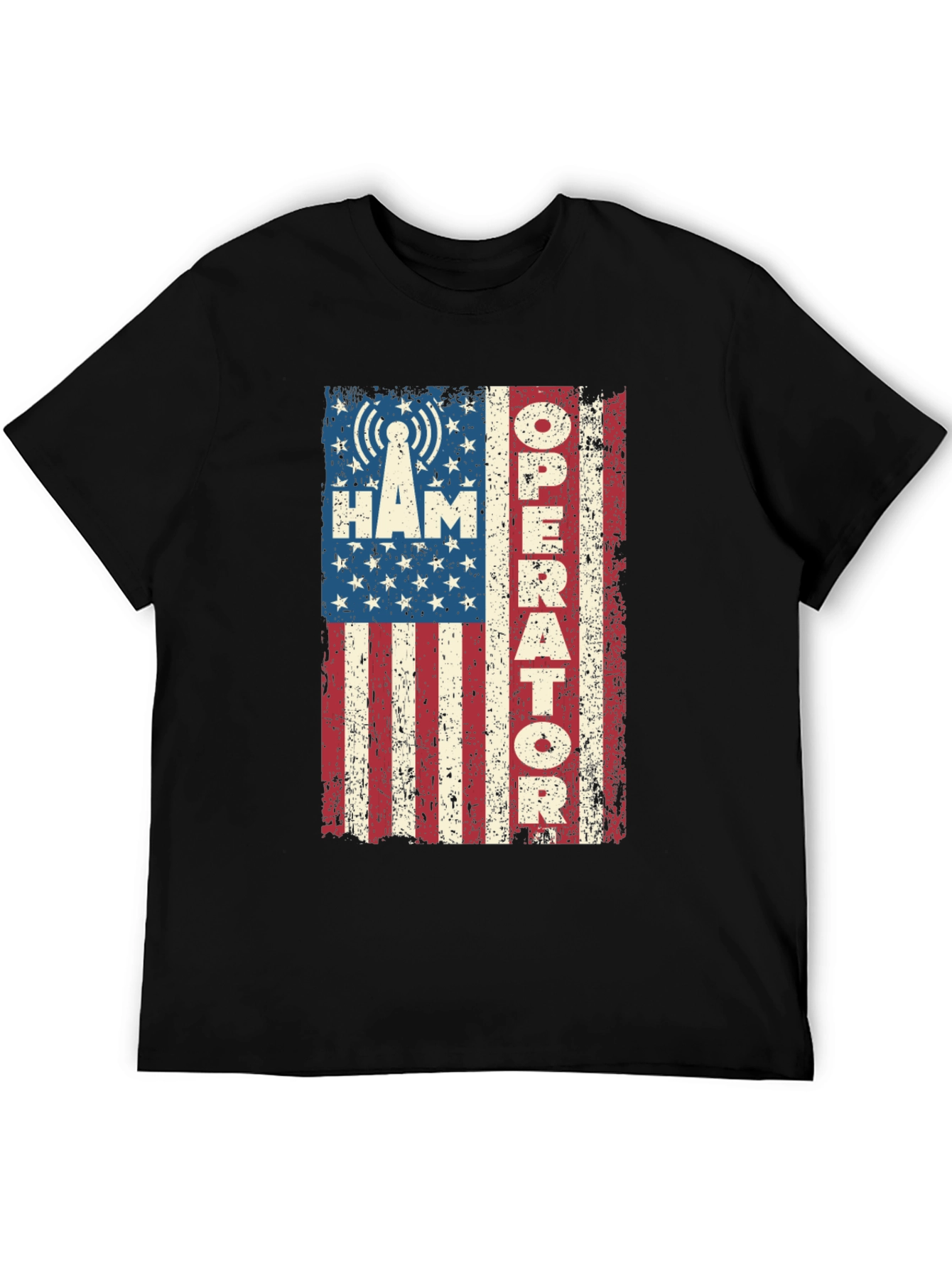 Ham Radio Operator American Flag T-Shirt