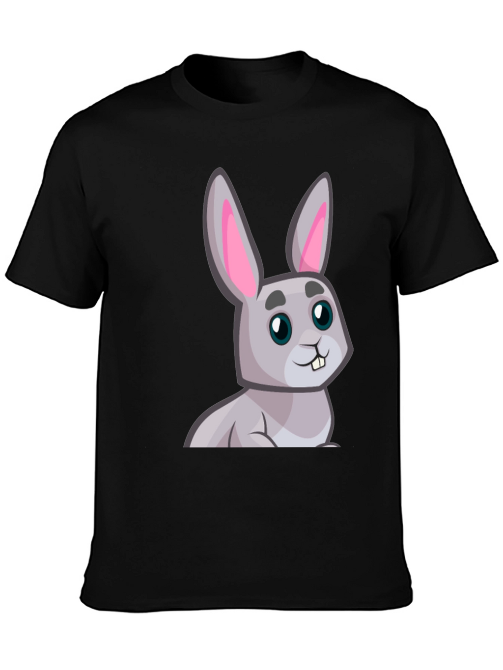 Cute Cartoon Rabbit Graphic T-Shirt