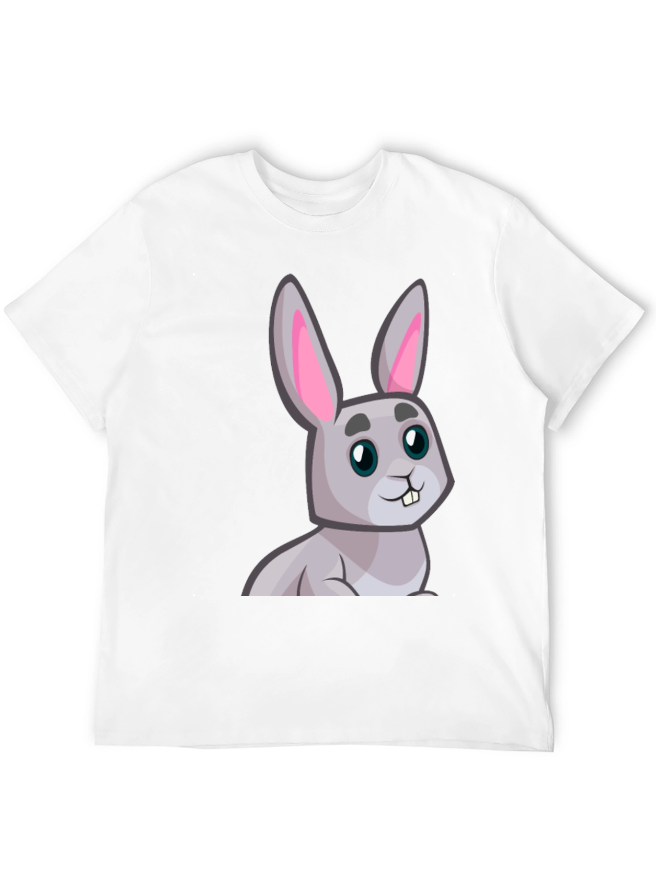Cute Cartoon Rabbit Graphic T-Shirt