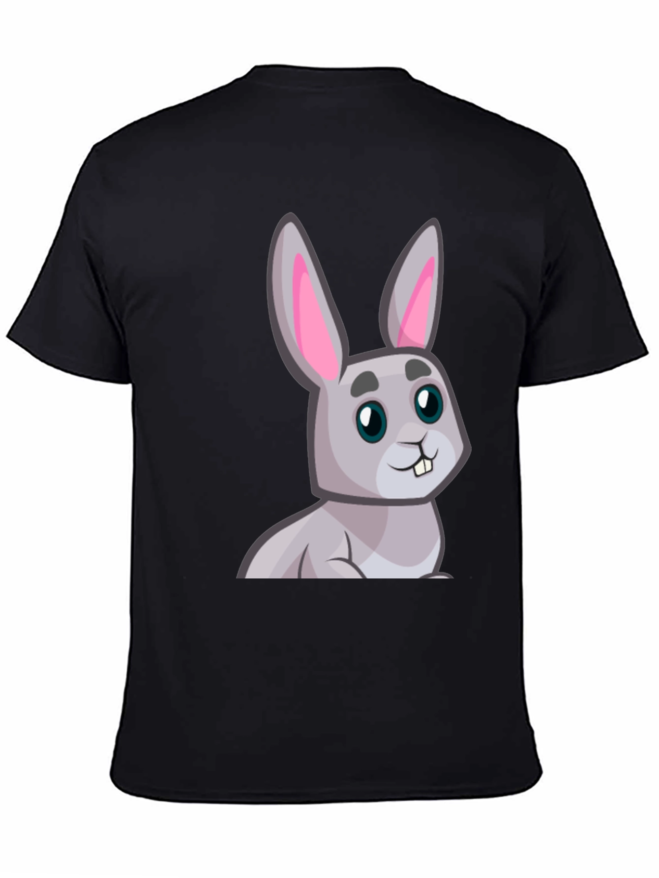 Cute Cartoon Rabbit Graphic T-Shirt